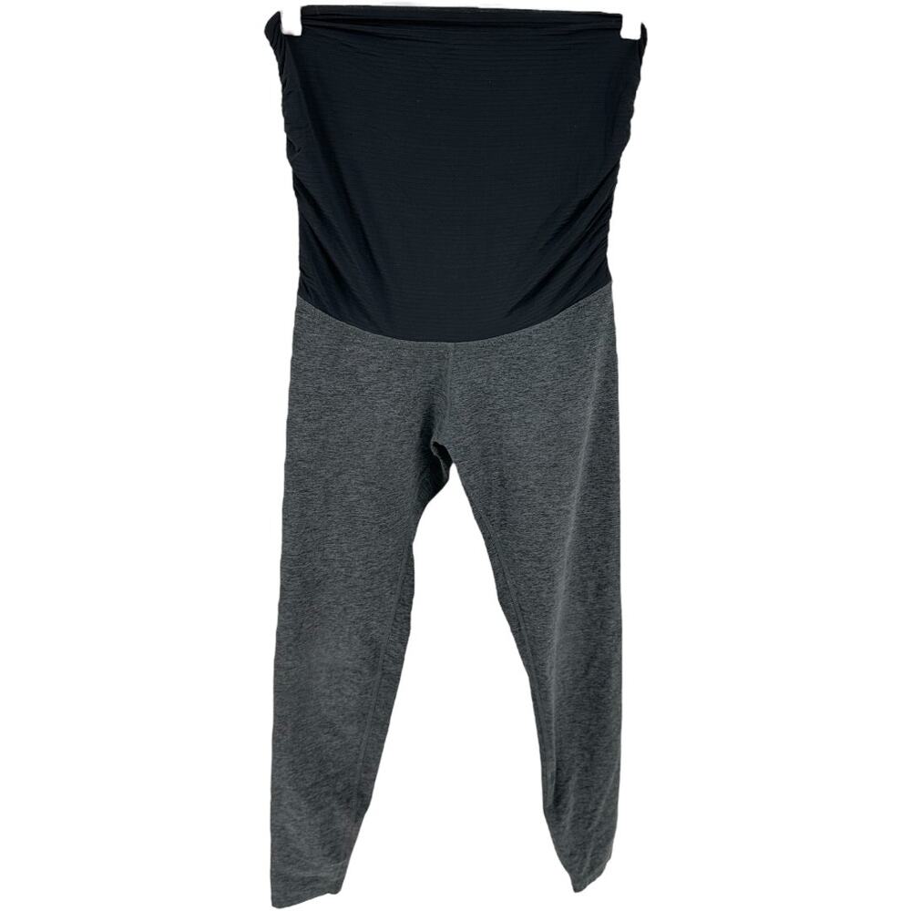 Beyond The Bump Beyond Yoga Maternity Leggings Foldover Midi Heather Gray M